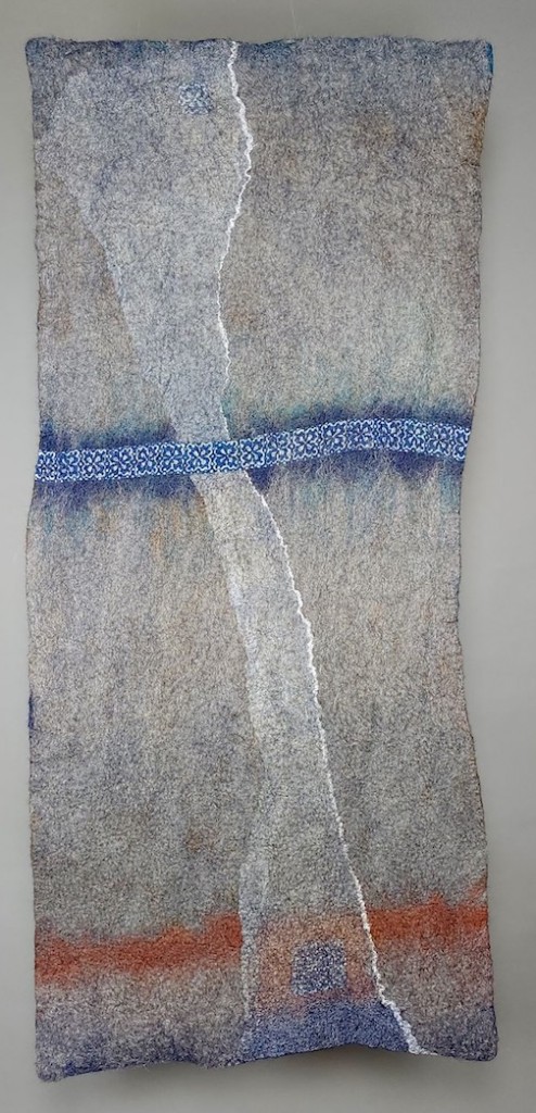 Felted wall hangng by Mary Sannerud.