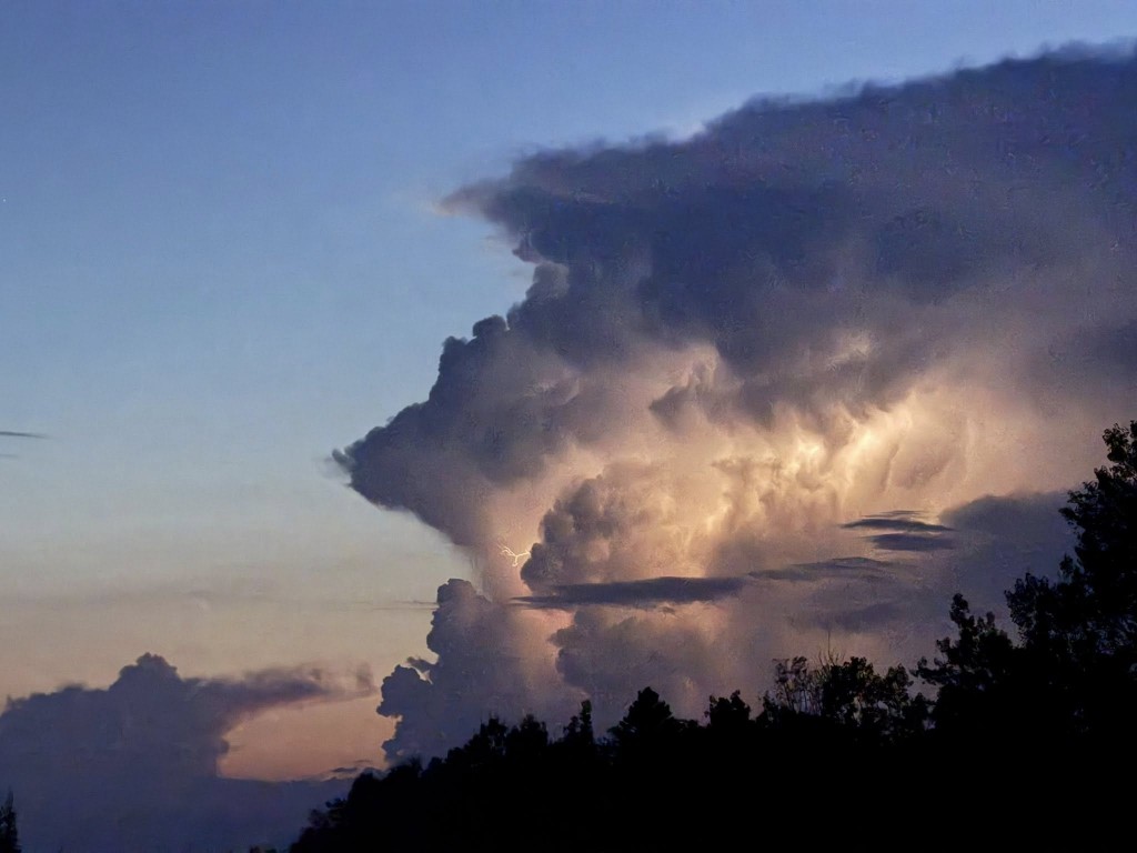 Pretty wicked looking storm clouds over Highway 61 last night by Travis Novitsky.