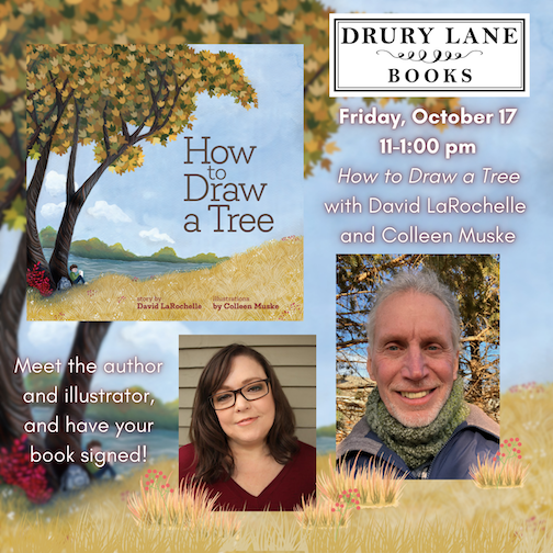 An Author/Illustrator talk will be at Drury Lane Books on Friday.