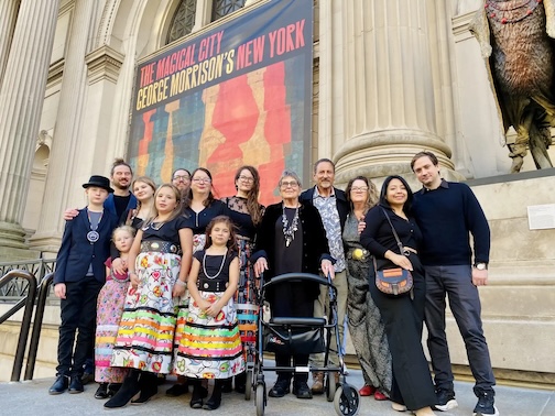 Geroge Morrison's extendedded family was honored at the Metropolitan Museum of Art on Tuesday.