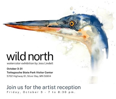 Jess Lindell is exhibiting her work at Tettegouche State Park this month.