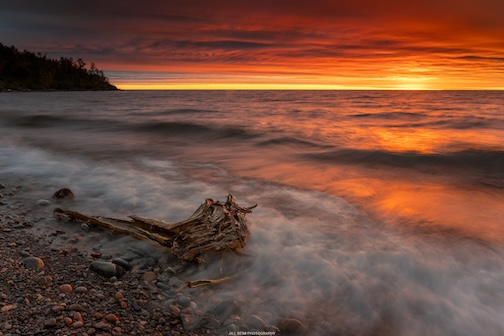 Just a narrow band of light this morning by Jill Beim.