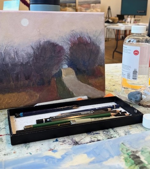Painting class with Marcia Roepke.