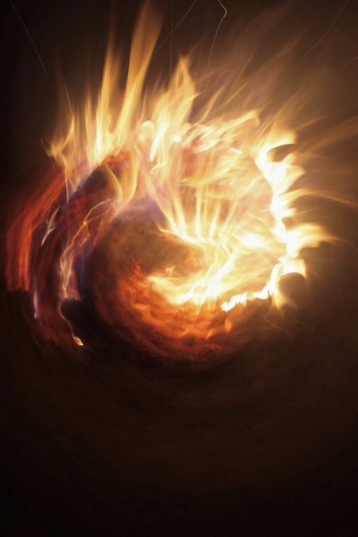 These cool October nights, perfect for a fire by Chuck Olsren.