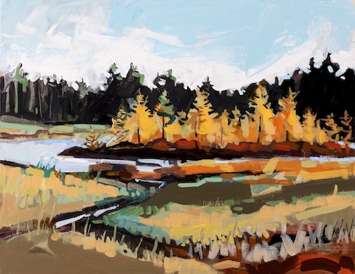 Adam Swanson's plein air painting.