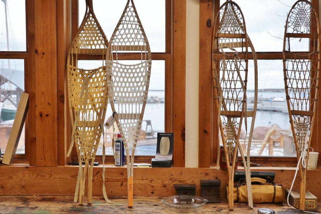 Making the perfect snowshoe.