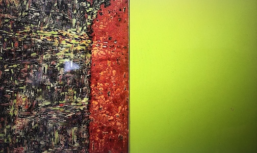 Probable Spirit Line III, acrylic, by Martin DeWitt.