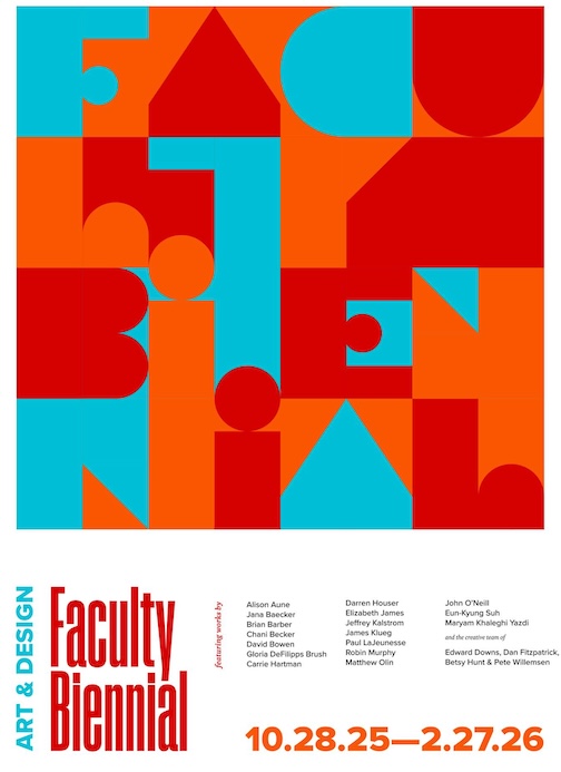 The Tweed Museum of Art is currently exhibiting work by UMd's Arts & Design faculty