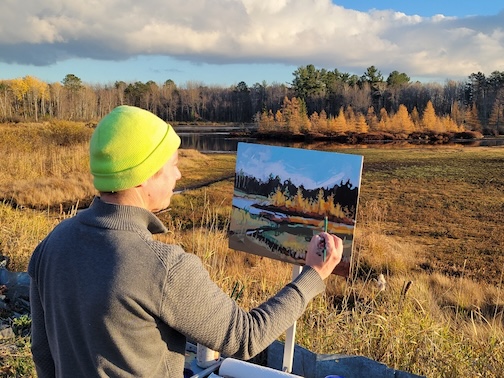 Unexpected paint out in Cloquet by Adam Swanson.
