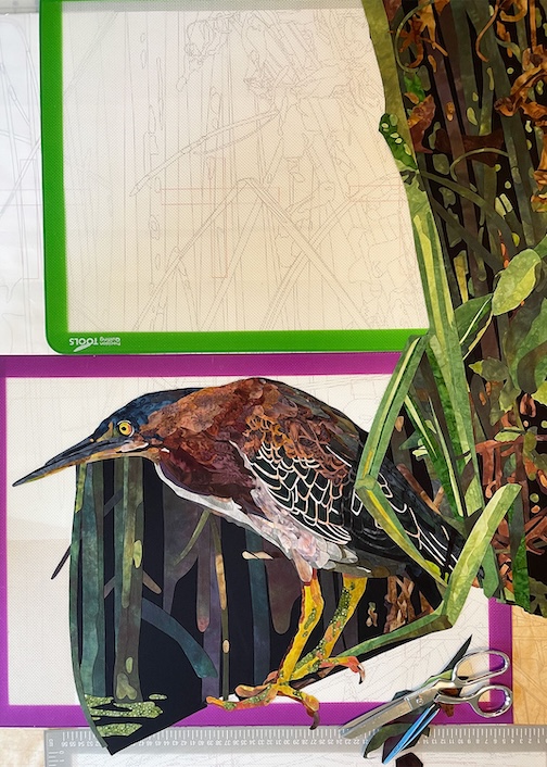 Green-Heron byNatalija Walbridge is one of the pieces on view.