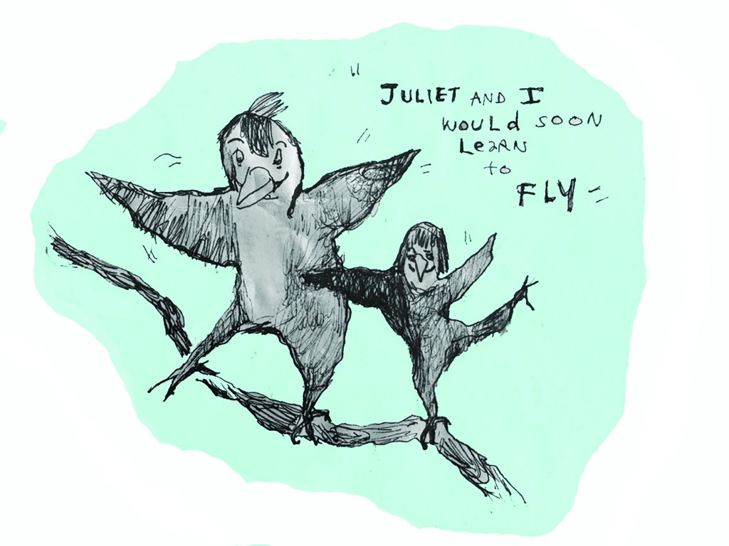 Julia and I by Connie Wanek, illustrated by Patricia Canelake.