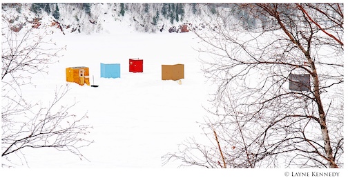 Winter ornaments, Ely, Minnesota, by Layne Kennedy.