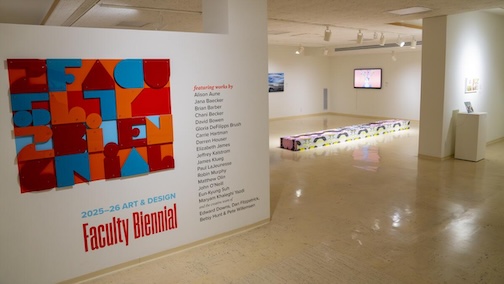 Faculty Biennialat the Tweed Museum of Art.