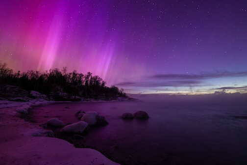 Sunrise aurora by Thomas Spence.