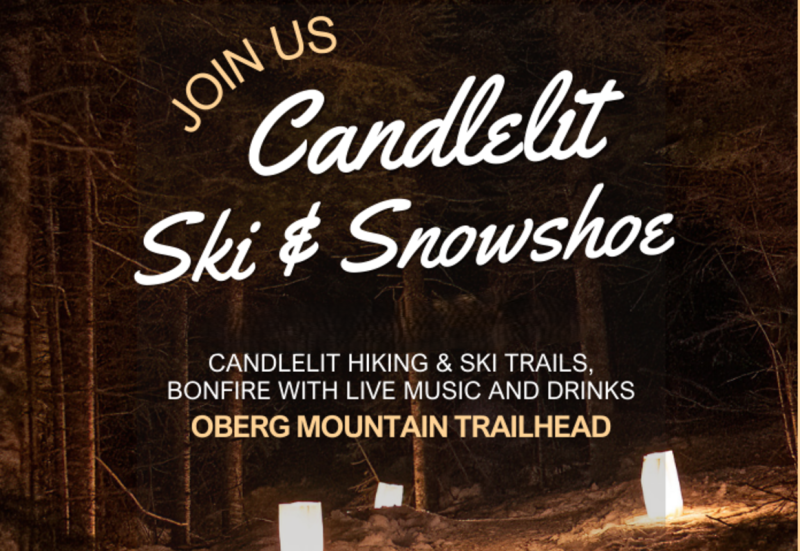 Candlit ski on Oberg Mountain.