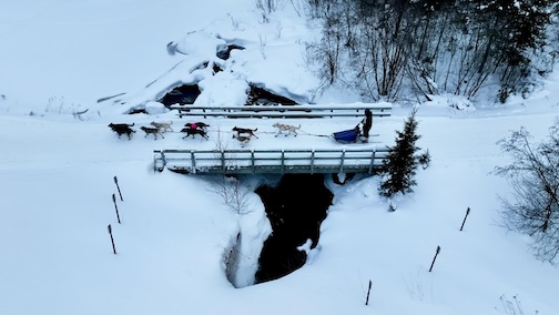 The Gunflint Mail Run Sled Dog Race by M Baxley.