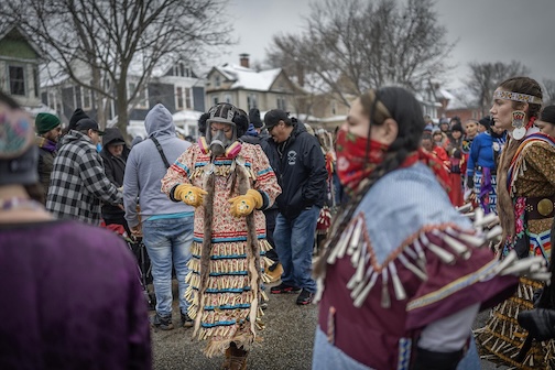 Wonderful Minneapolis Jingle Dancers by Robert Briscoe.