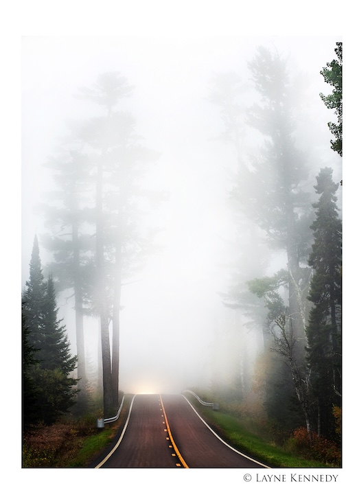 A Fall morning on the Gunflint Trail by Layne Kennedy.