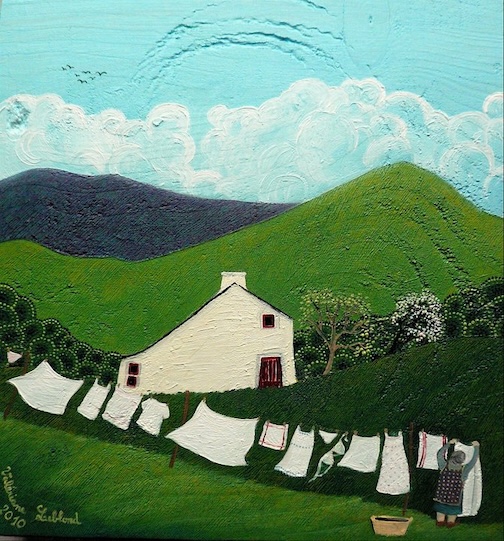 A world of washing, oil, by Isabel Amaral Lapa Vasques.