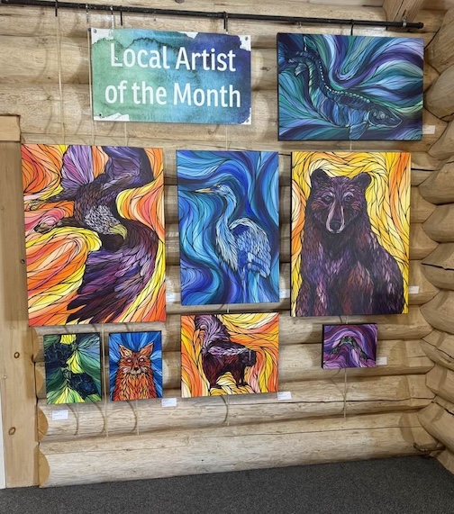 Amber Burns is the Artist of the Month at Johnson Heritage Post. in March.
