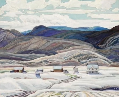 Bisset Farm, oil, by Franklin Carmichael.