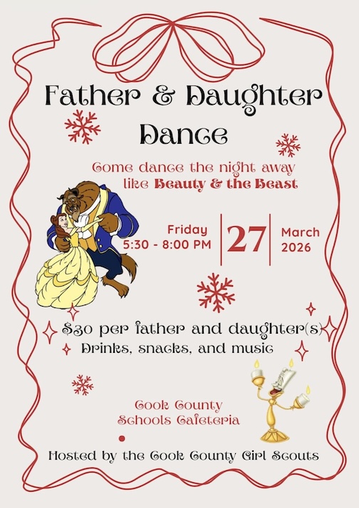 A Father's Daughter Dance will be held on Friday night.