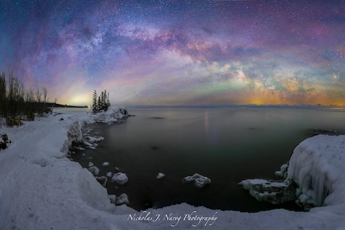 Frozen below the galaxy by Nicholas Narog.