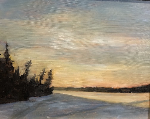 Glimpse Into Eternity, oil, by Jocelyn Bassette Gorlin.