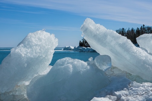 Ice Chunk in sunlight by Paul Sundberg