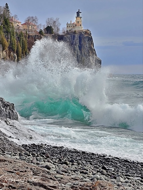 Our gorgeous Split Rock Lighthouse by Roxanne Distad.