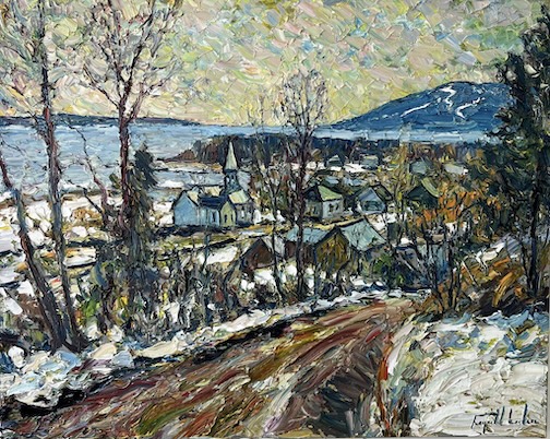 St. Joseph of the River, Charlevoix, oil, by Raynald Leclerc.