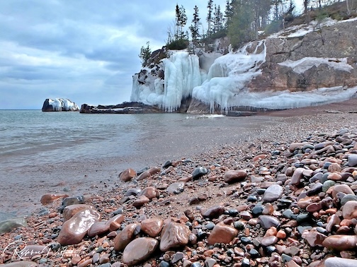 The calm beauty at Black Beach by Roxanne Distad.