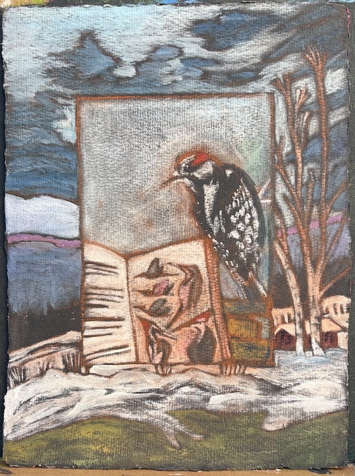 Work in progress for the 2027 calendar by Betsy Bowen,