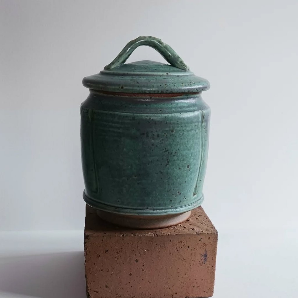 Covered jar by Robert DeArmond.