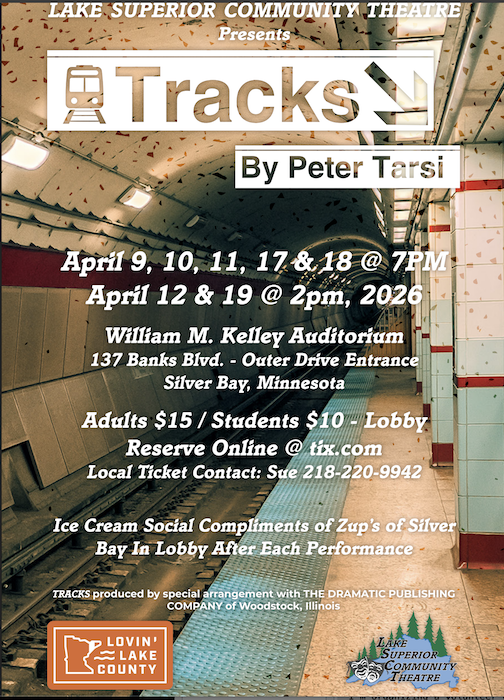 Tracks, a play by Peter Tarsi, opens in Silver Bay on Thursday.