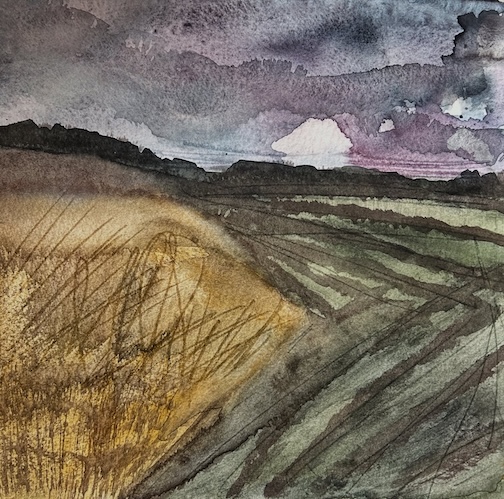 Untitled, watercolor, by Kim Dayton.