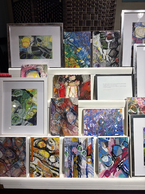 A selection of works at Betsy Bowen's Gallery.