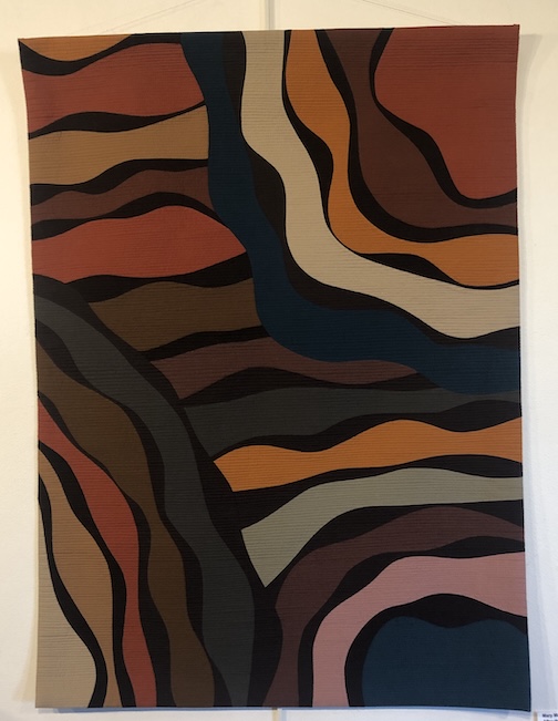 After the Storm, machine -ieced and quilted by Mary Matthews.