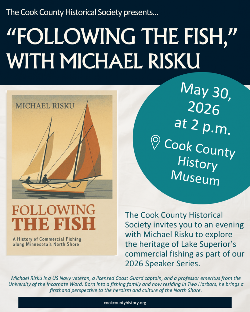 Follwoing the Fish. a presenstation by the author, will be held at  at the Historical Society Museum.