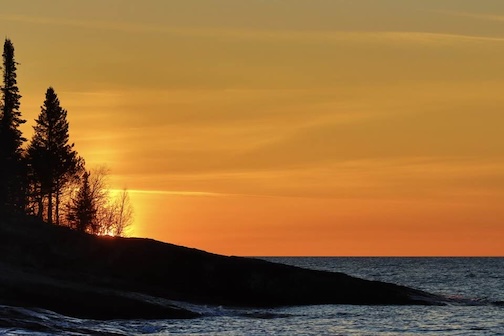 Lake Superior sunrise by Chuck Olson.