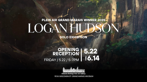 The Opening reception for Logan Hudson's plein air exhibit at the Johnson Heritage Post is from 5-7 pm Friday.