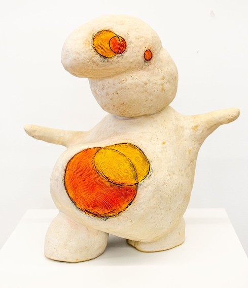 Man with circles by Judith Youman.