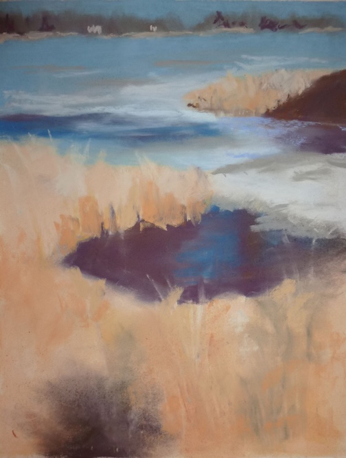 Spring Thaw, astel, Linda Ricklefs Baudry.