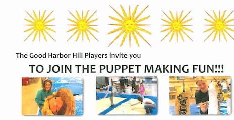The Summer Solstice Puppet workshops are held at the Cook County Community Center.