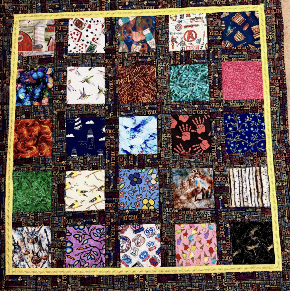 These are my truths, fabric texture, by Ivy Vaino.