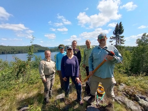 Volunteer crew near the Gunflint Trail courtesy of Friends of the Superior National Forest.