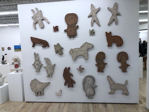 A collage of playful pieces by Judith Youman opens the summer exhibit, Play, at Studio21