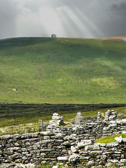 Irish countryside ruins by Carl Anderson.