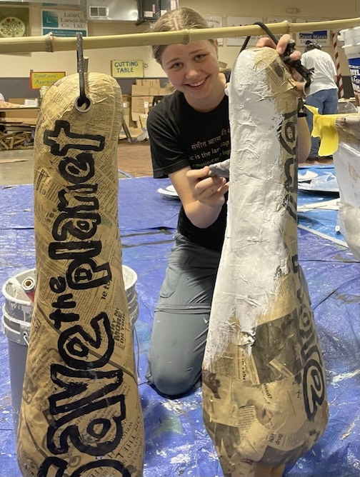 Make puppets and scenery for the Summer Solstice Pageant.
