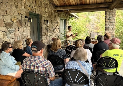 Monday Porch Talks are held at am at Chik-Wauk.